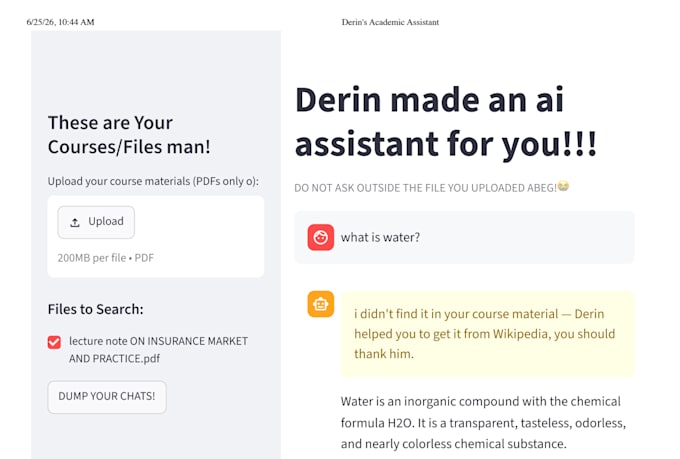 unirag ai document QA assistant